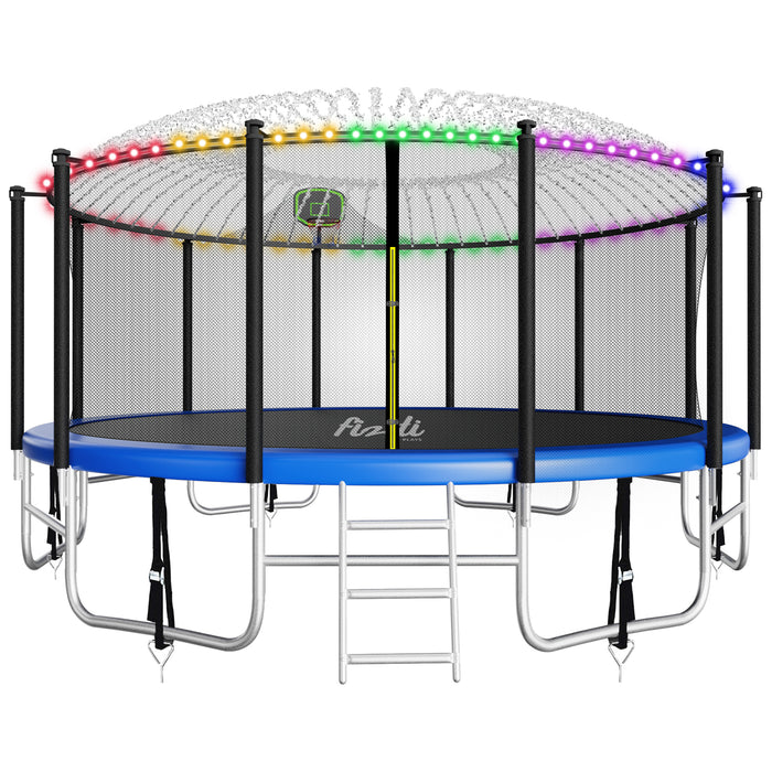 Fiziti 16ft Line Trampoline for Kids Adults